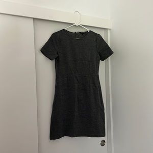 Chic business casual. Comfortable fabric w/ stretch! Style w/ tights & necklace!